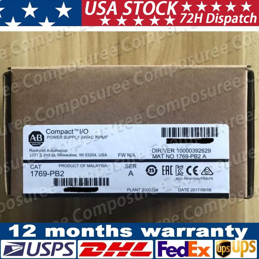 New Sealed AB 1769-PB2 / A CompactLogix DC 2A/0.8A Power Supply US Free Tax