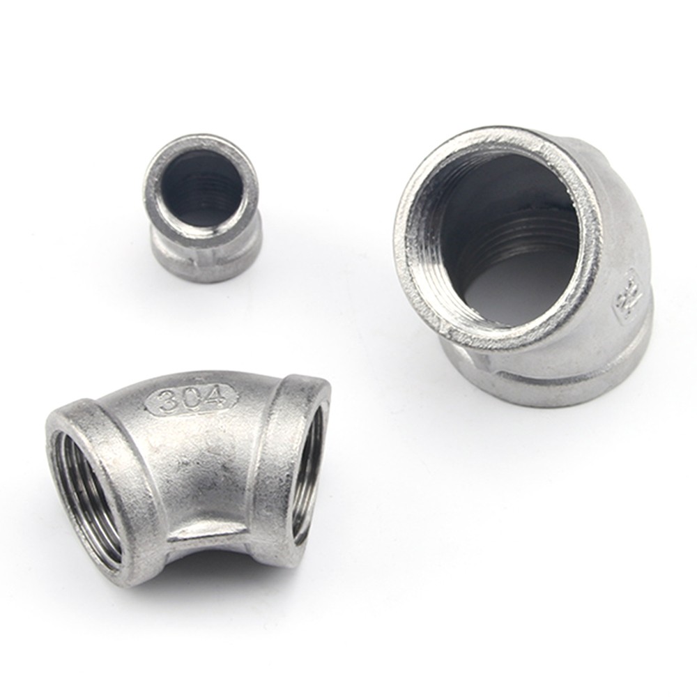 Stainless Steel 45° Elbows Female x Female Pipe Fittings 1/8″ to 2″ Threaded