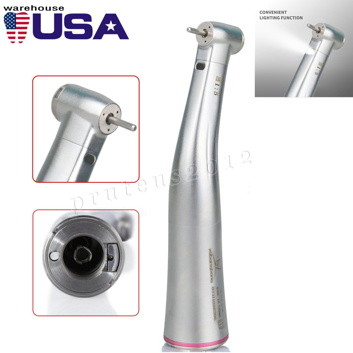 NSK Style Dental Brushless LED Electric Micro Motor /1:5/1:1/10:1 Low Handpiece