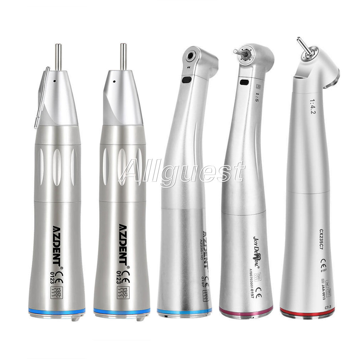 NSK Style Dental 1:1/1:4.2/1:5 Increasing Fiber Optic LED Contra Angle Handpiece