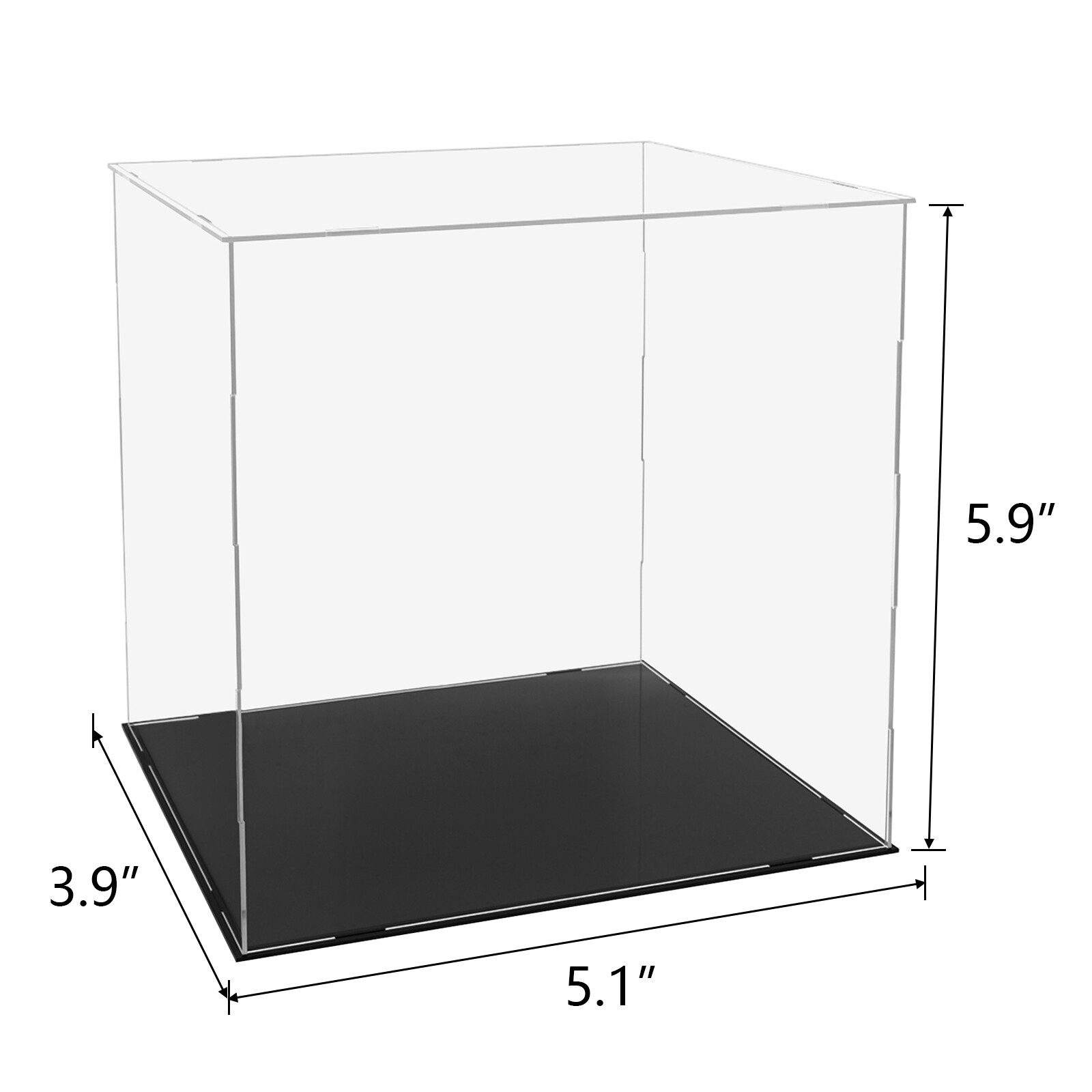 Clear Acrylic Display Case Collectibles Box Dustproof Diecast Action Figures US