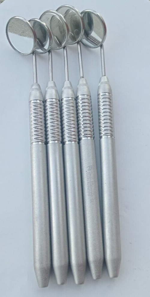 NEW German 10 PCS Dental Mouth Mirror #5 Unique Hollow Handle Dental Instruments