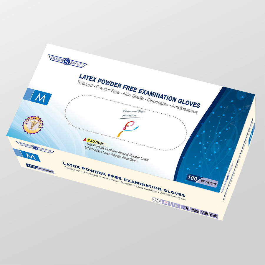 *100-Pieces* Clean Safety Powder Free Latex Examination Gloves X-Small CS5200