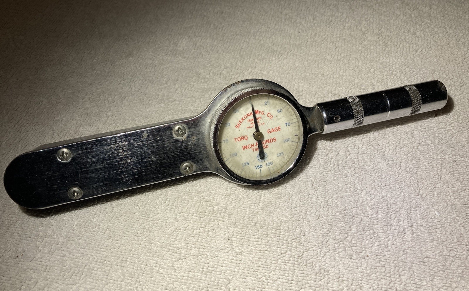 Seekonk TSQ-150 Torque Wrench 3/8” (Inch-Pounds) Mass. USA
