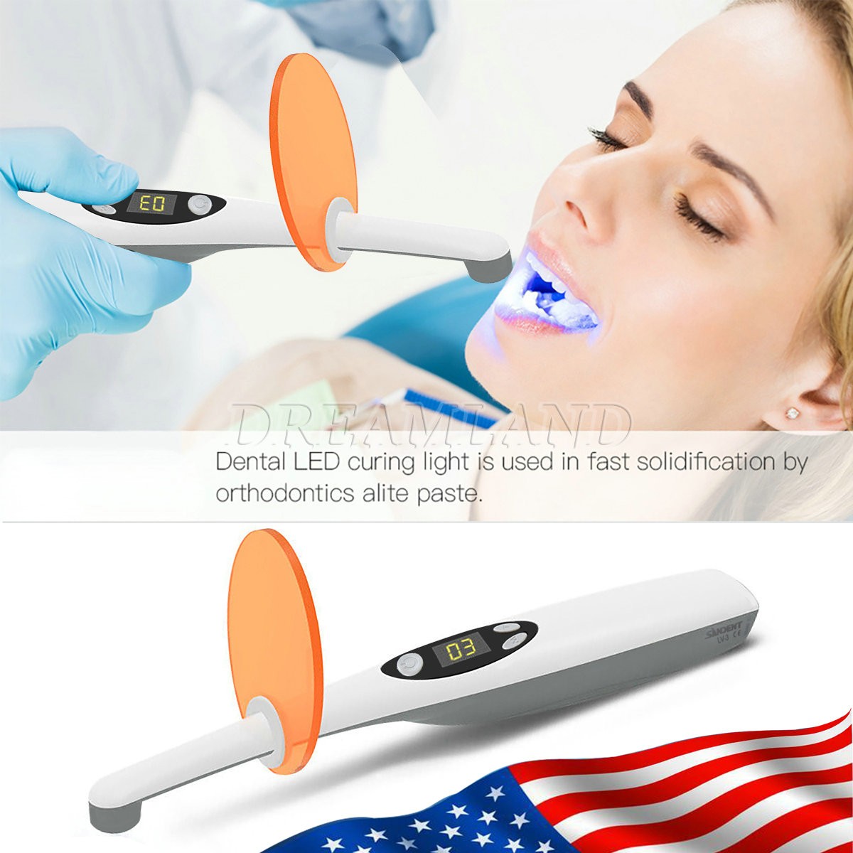 Dental Wireless Cordless Curing Light Composite Lamp LED-B Lampara 3S