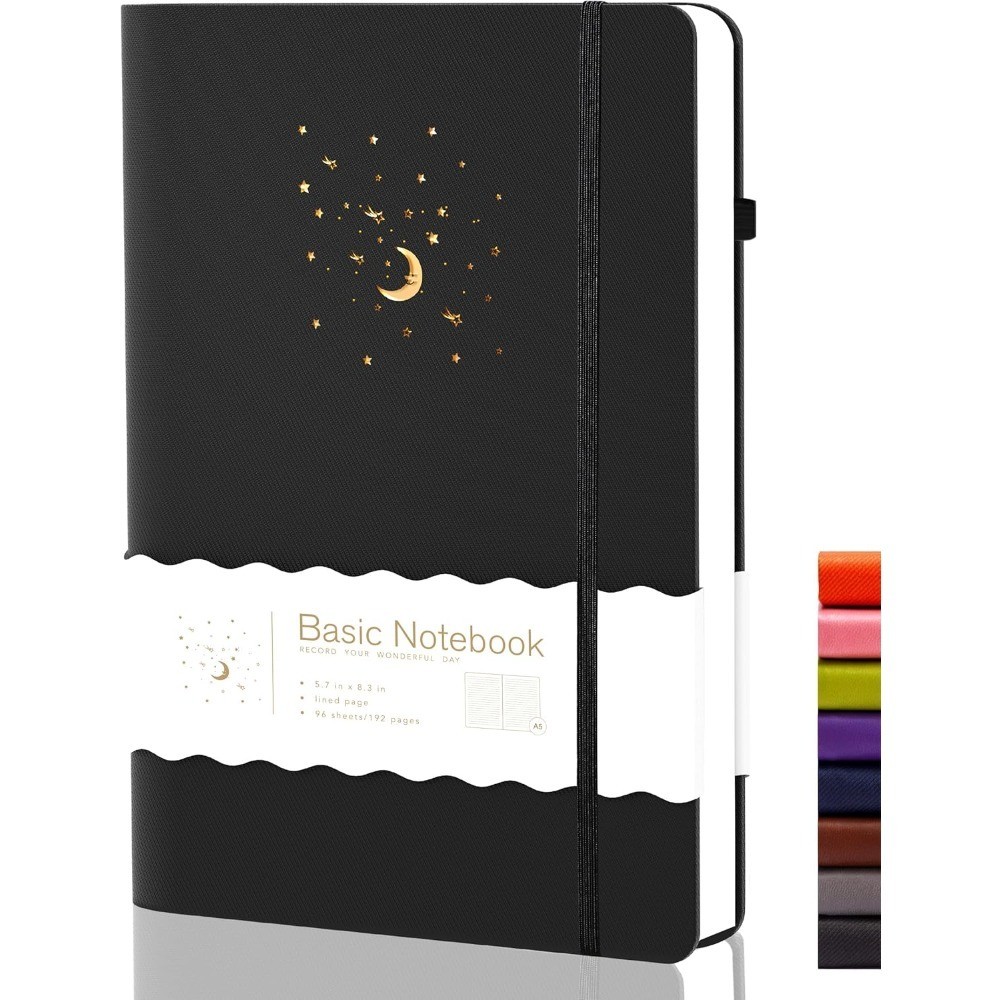 Lined Hardcover Notebook for Work Journal Writing Note Taking Diary with Pen