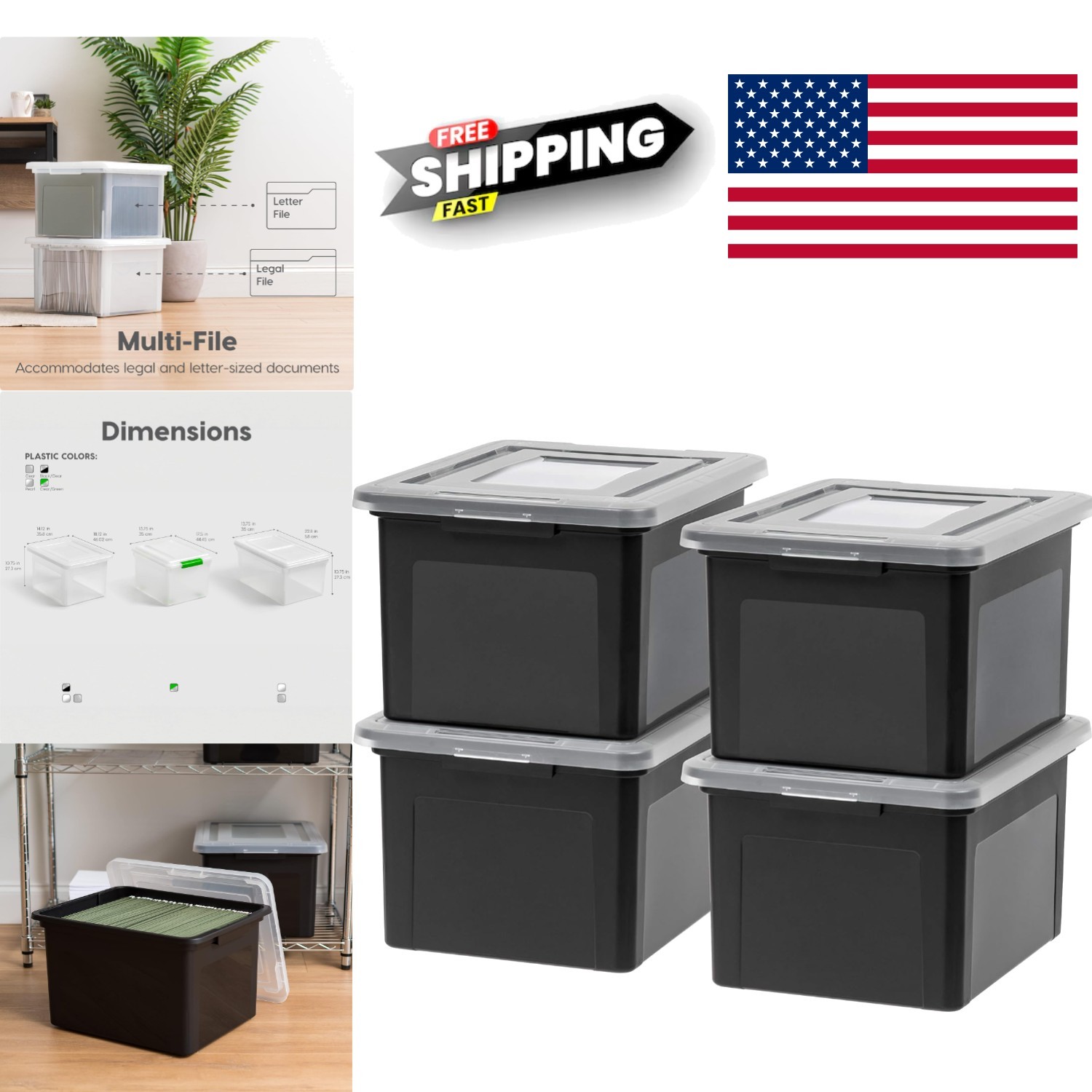 Compact File Storage Solution with 20 Pounds Capacity for Home and Office