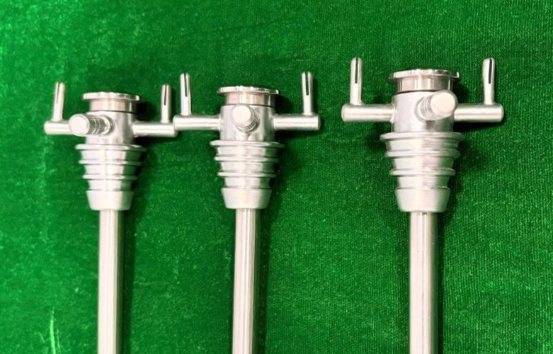 3pc Laparoscopic Hassan Trocar with Cannula 10mmx195mm Reusable Instruments