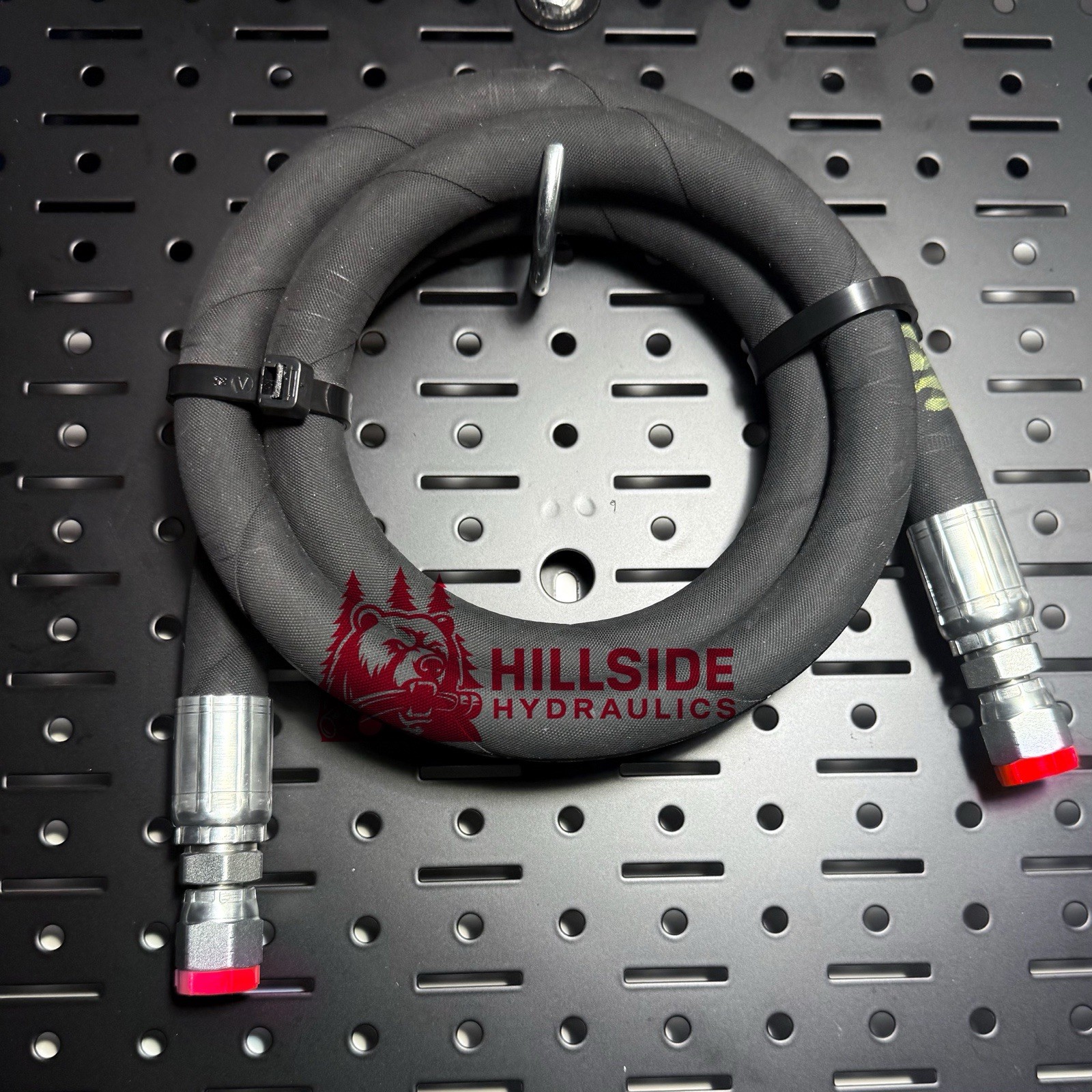 1/4” Hydraulic Hose Assembly with 1/4 Female JIC Swivels, #4 JIC37 (7/16-20)