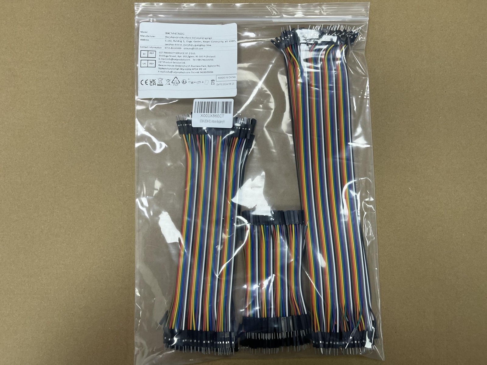 360 PCS Breadboard Jumper Wires Cable Kit For Arduino Raspberry Pi 10/20/30cm