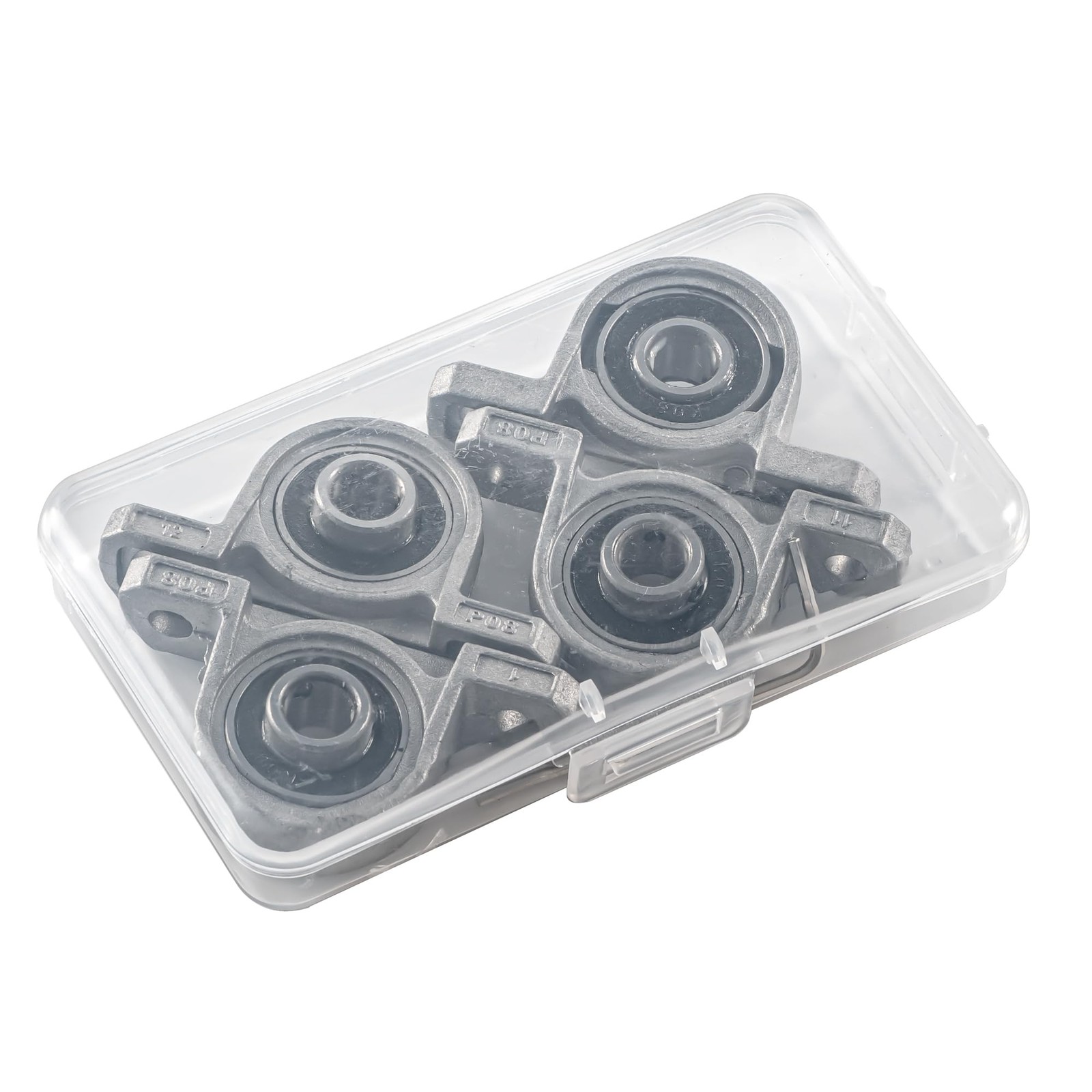 4 Pieces 8 mm Bore Diameter Ball Mounted Pillow Block Insert Bearings