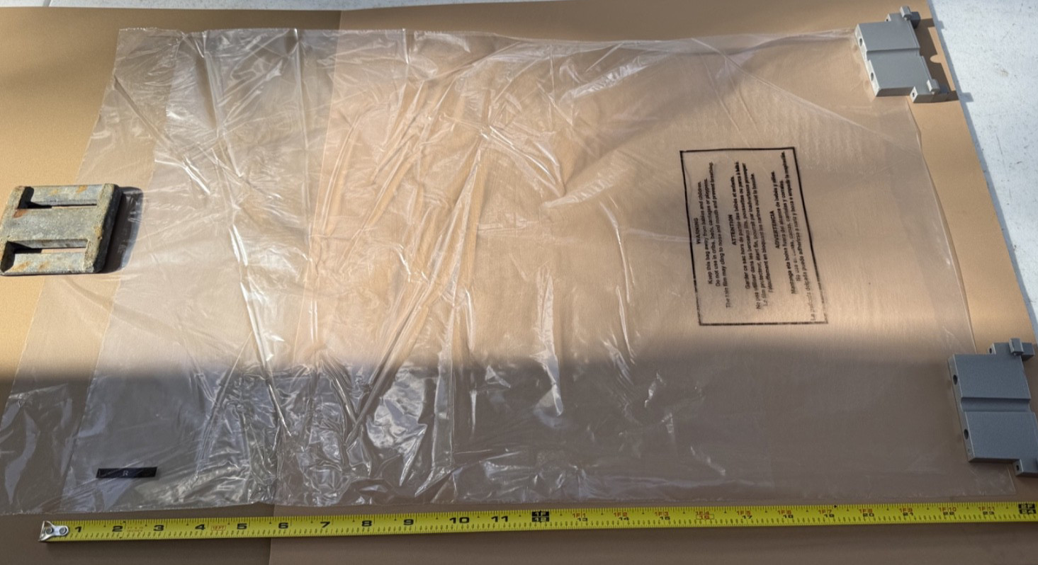 200 Pcs ~ 16″ x 24″ Clear Plastic Poly Bags 1.5-Mil Lay Flat Open Top w/ Warning