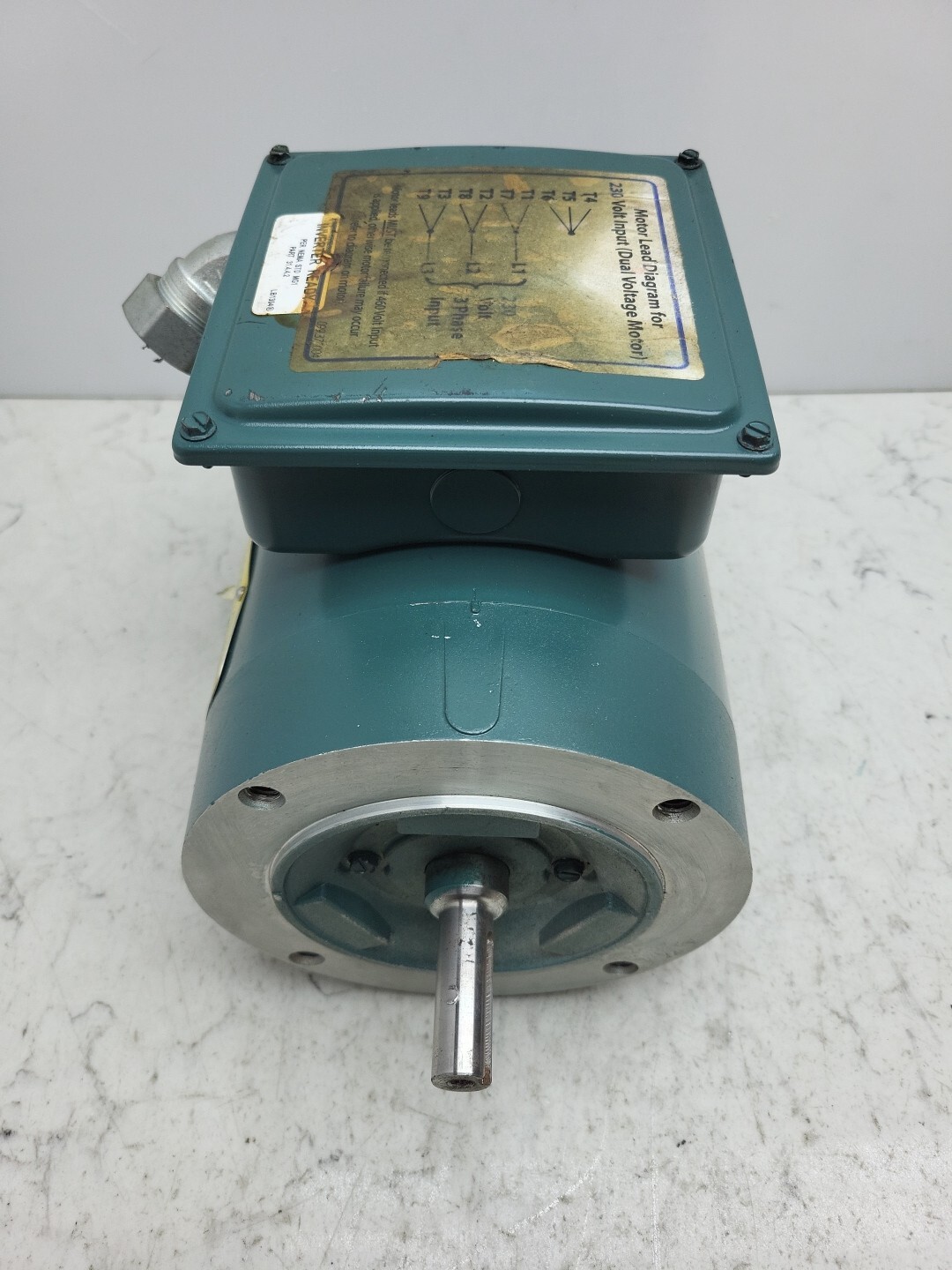 Baldor Reliance Motor UH Series 60 Hz Tefc 3 Ph .5 Hp 37KW 230/460V CUHM3538