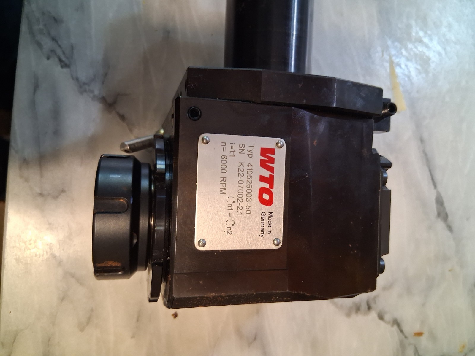 WTO typ 410526003-50, s.n k2207002-2.1 ,6000 rpm