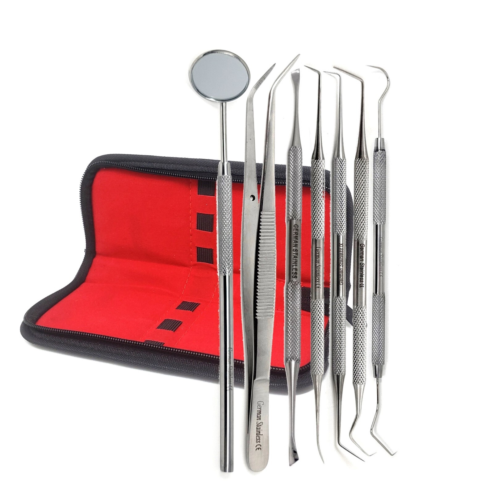 Dental Instruments Scaler Tools Teeth Cleaning 7pc Oral Hygiene Deep Set Kit Pro
