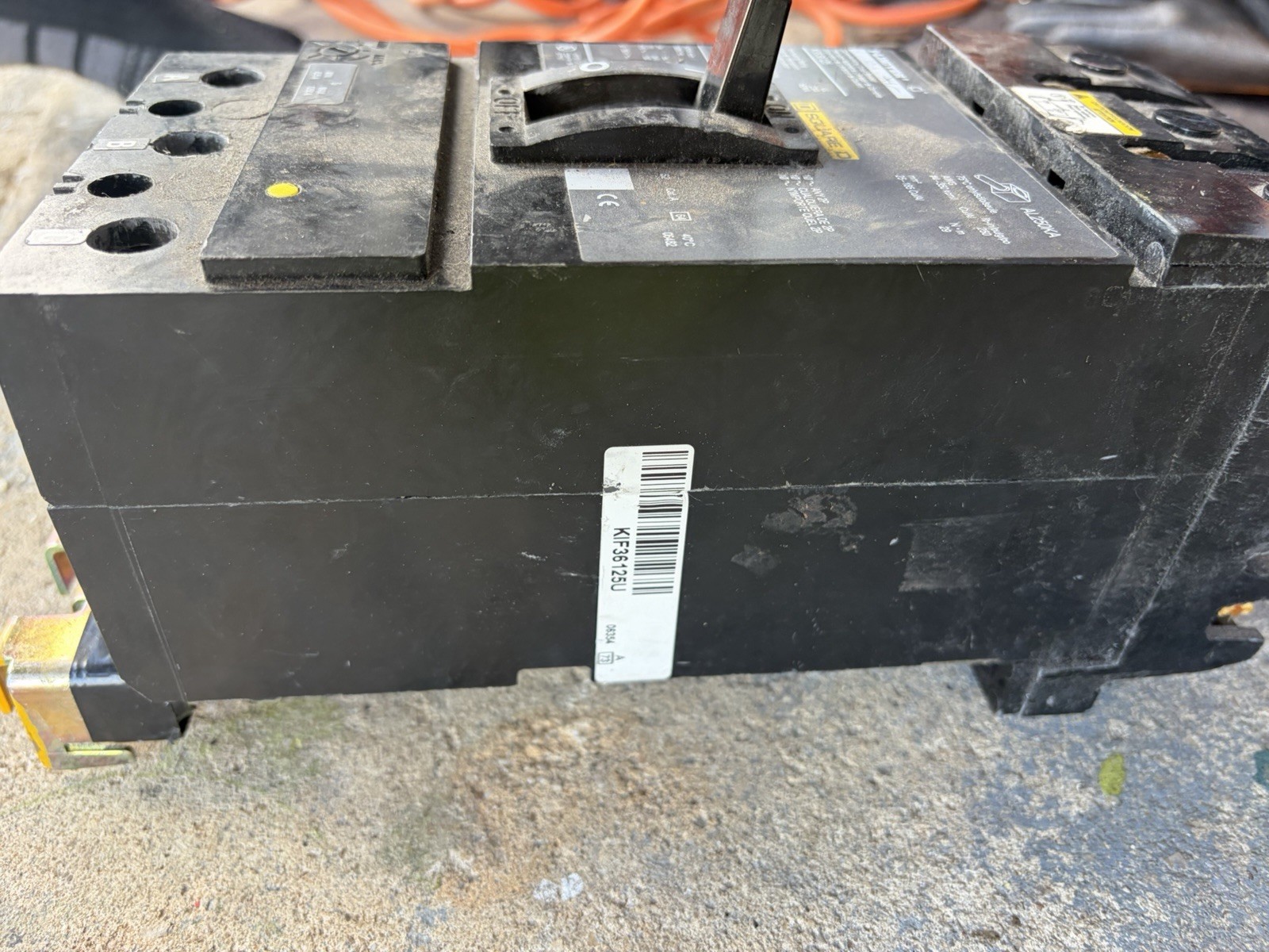 Square D KI 125A 3-Pole Molded Case Circuit Breaker KIB36125 600V