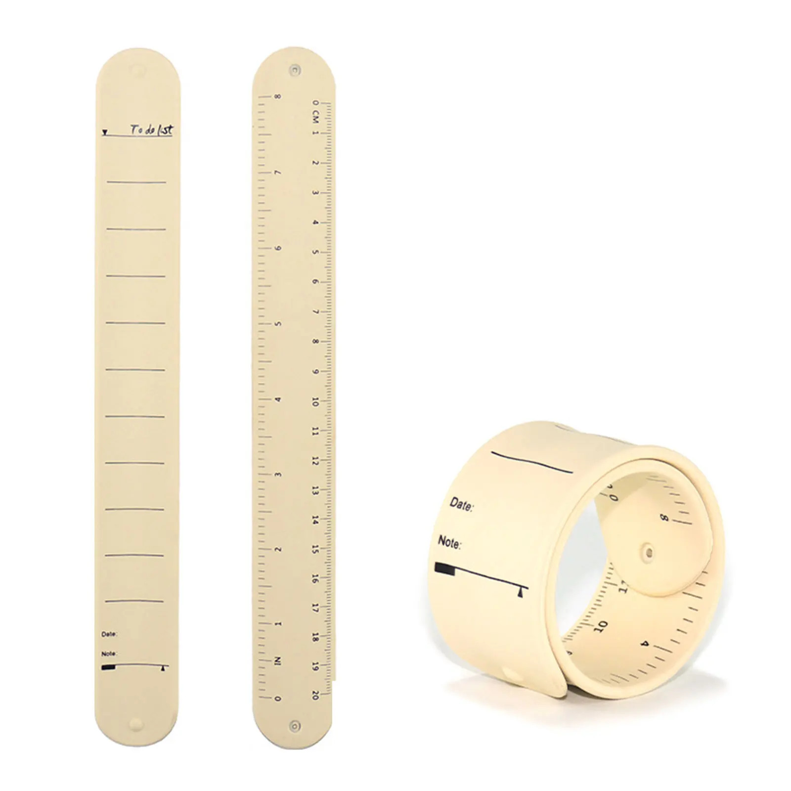 Silicone Student Note Wrist Band Wearable Writeable Pocket To-Do List Wrist Stra
