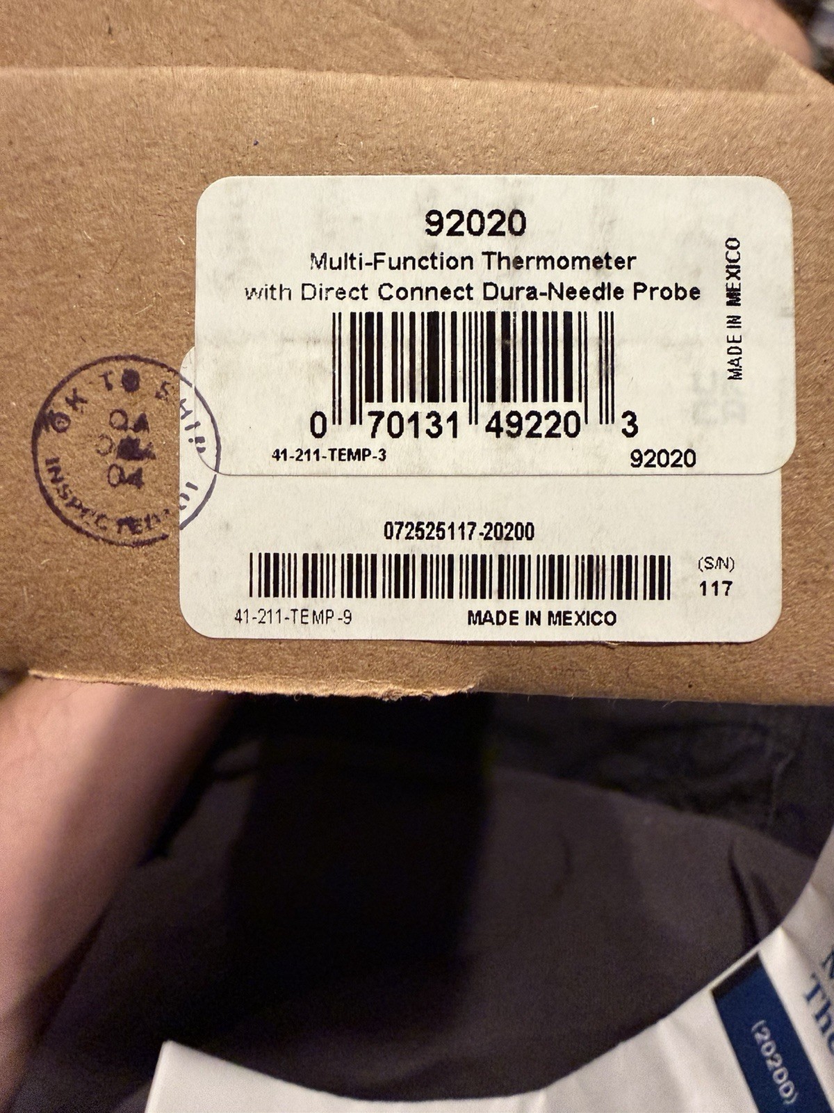 Cooper Atkins 20200 Multi-Function Bluetooth Thermometer w/ probe (New)