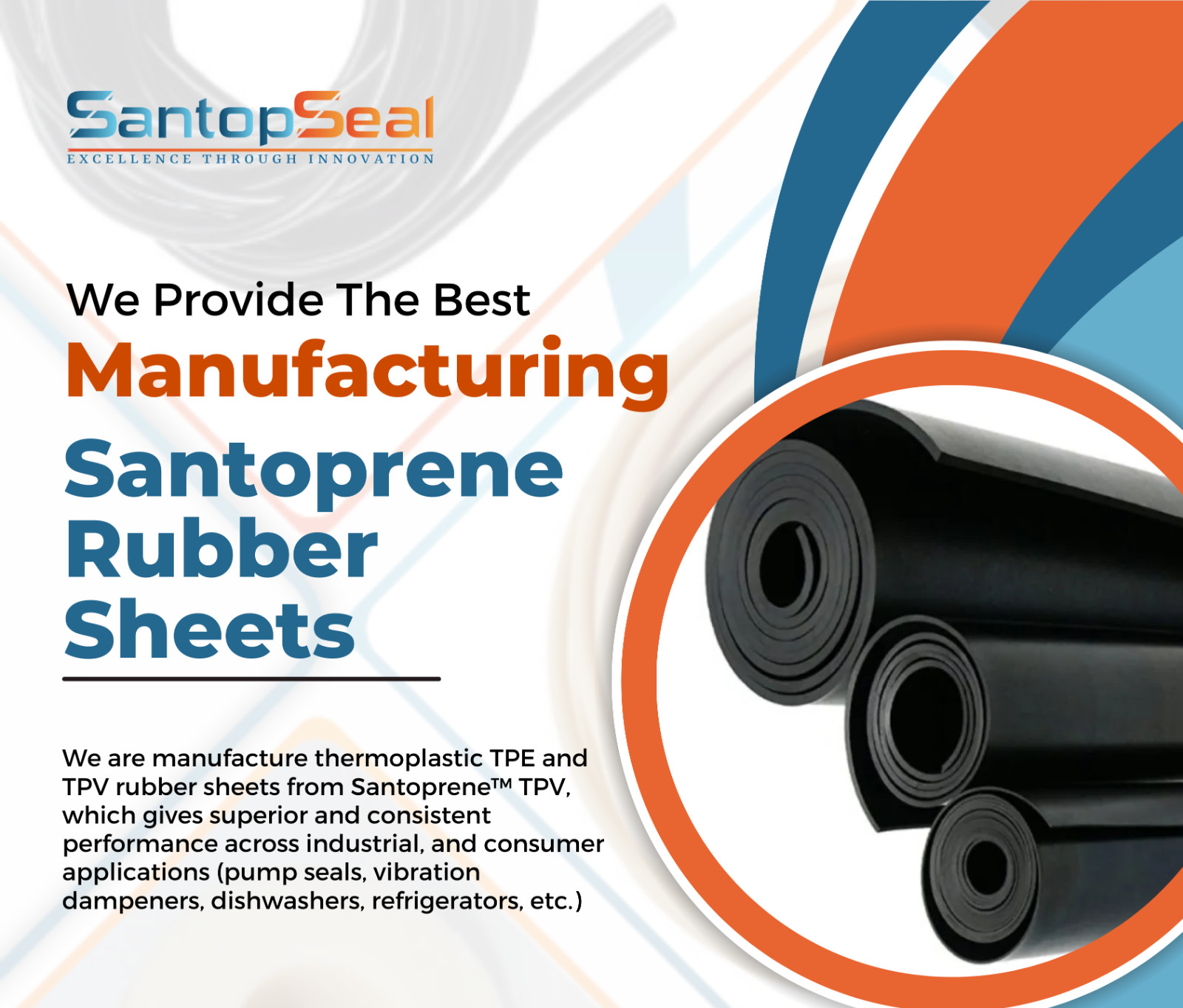 1 mm (0.04″) Thick, Santoprene TPE Rubber Sheet – 1 mm x 36″ x pick length in ft