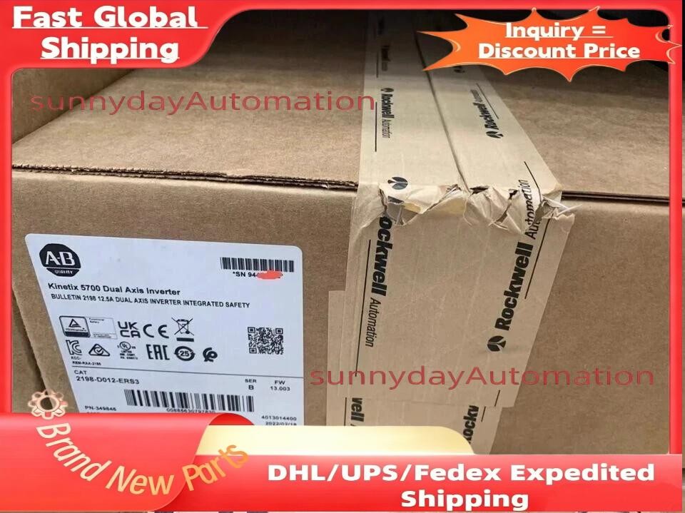 New Allen Bradley 2198-D012-ERS3 SER B Kinetix 5700 Dual Axis Inverter Module