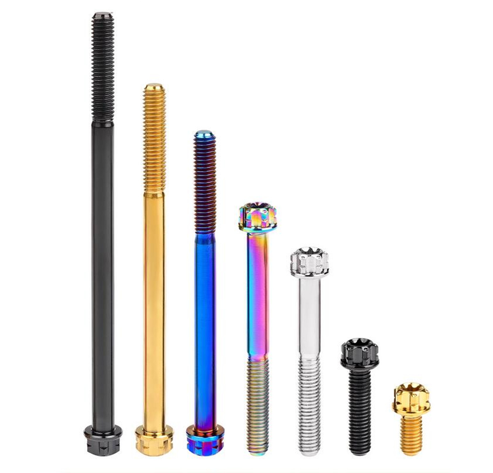 Titanium alloy screws Inner outside Torx Head Bolt M5x6-50mm