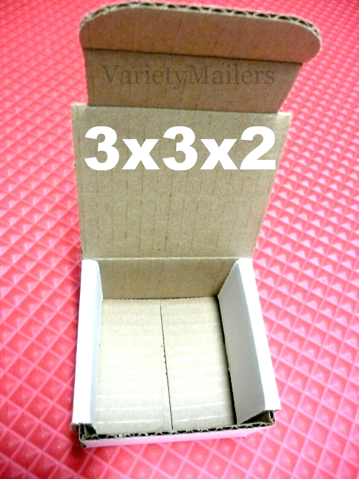 5 White Corrugated Boxes 3”x 3”x 2” Small Gift /Shipping /Storage Boxes 3x3x2