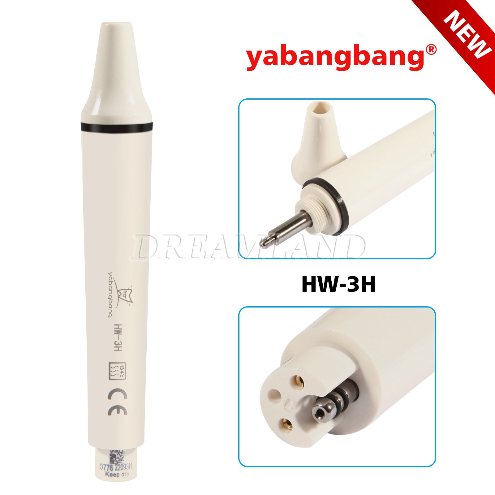 Ultrasonic Piezo Scaler Handpiece HW-3H HW-5L LED Fit EMS DTE SATELEC Woodpecker