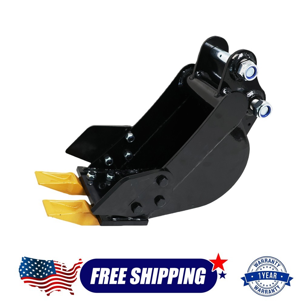 200mm Narrow Digging Bucket Attachment For 0.8-1.8Ton Mini Excavator 25mm Pin