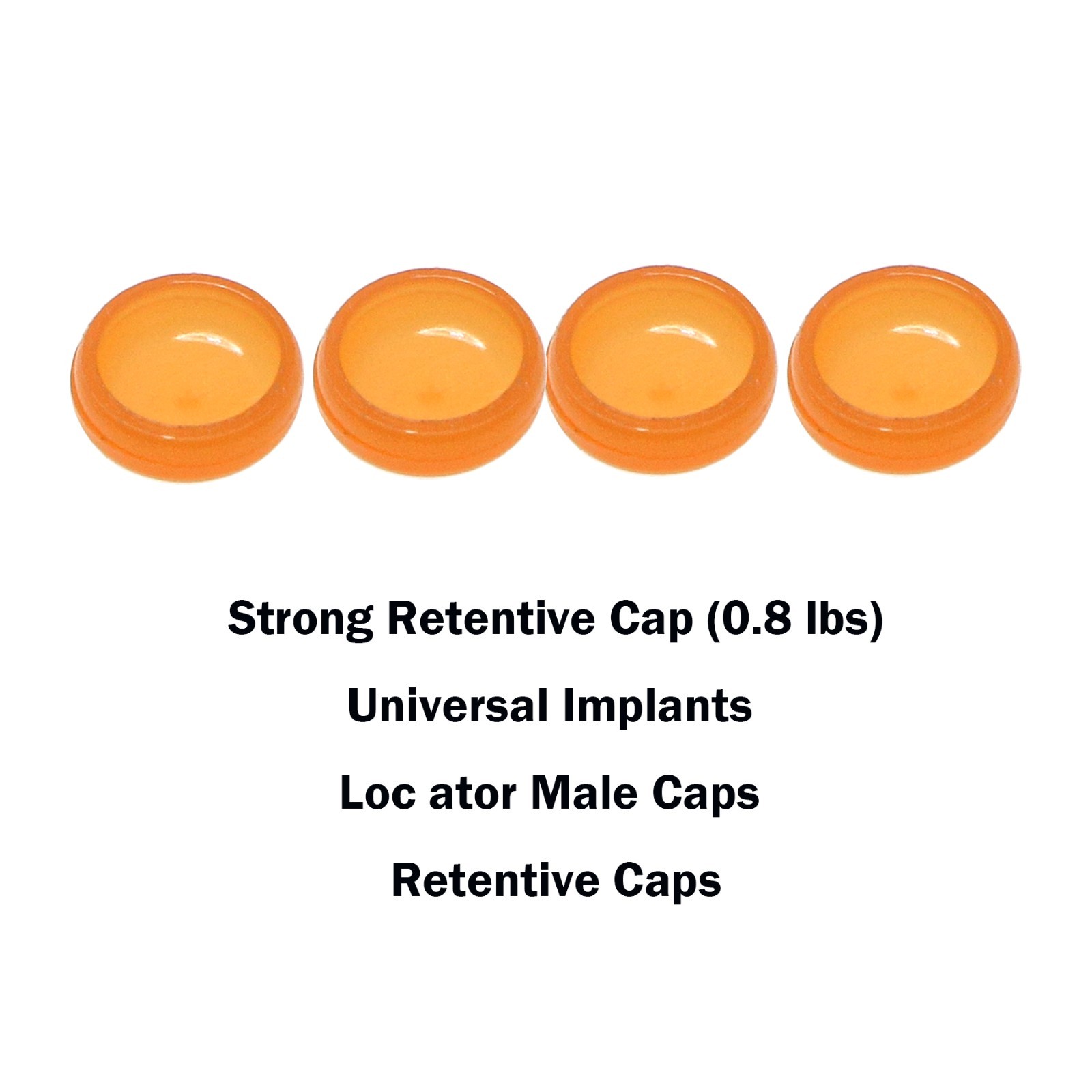 Dental Locator Overdenture Retention Implant Male Caps 0.8lbs Removal Core Tool