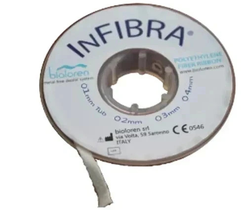 Dental Glass Fiber Splint 3 mm impregnated Light Cure Bioloren InFibra Fiber (FS