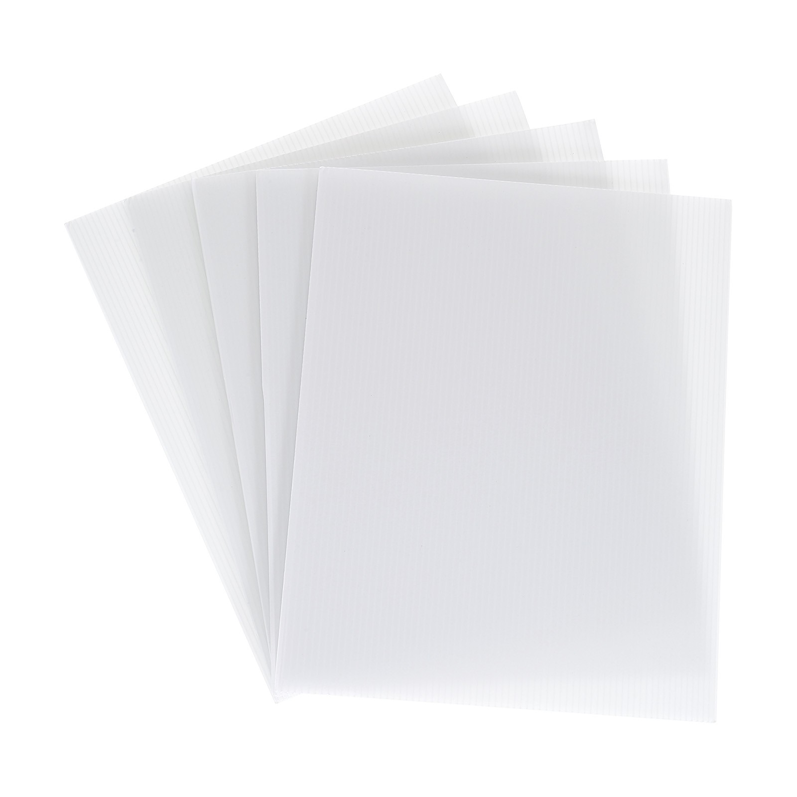 Corrugated Plastic Sheets,4mm White Blank Yard Lawn Signs,11Inch x 8.5Inch 5pcs