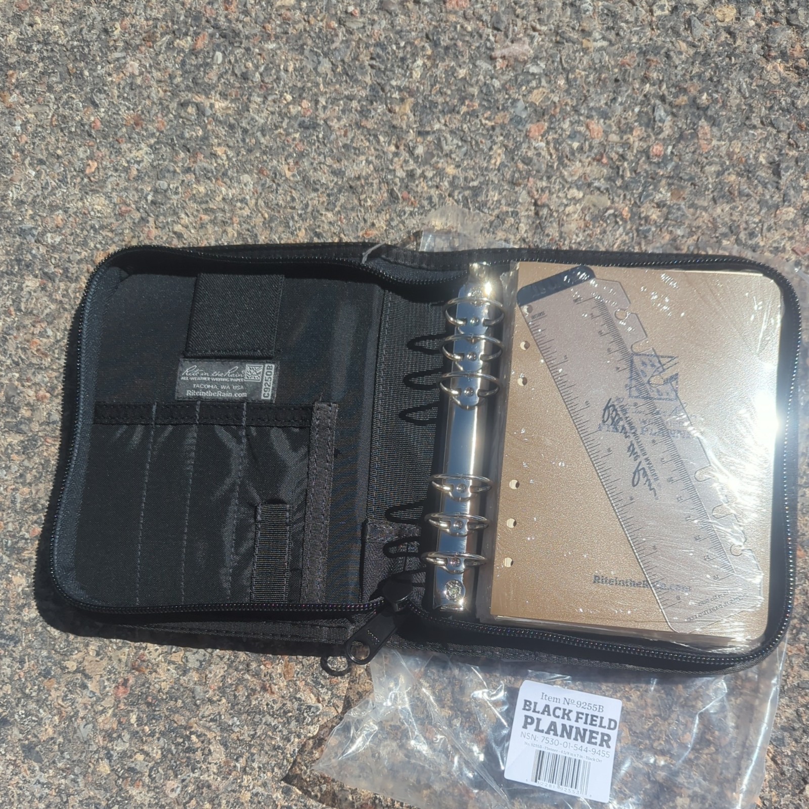 Rite in the Rain Tactical Tailor All Weather Field Planner Black 9250B w/pen