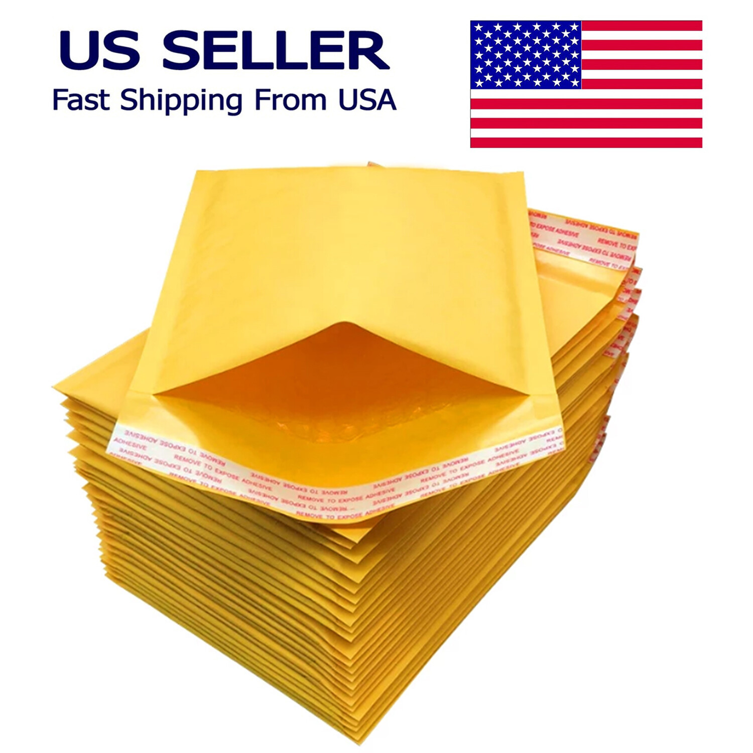 5.5″ x 9″ Kraft Self Seal Bubble Mailer Padded Envelope #00 100,250, 500,1000