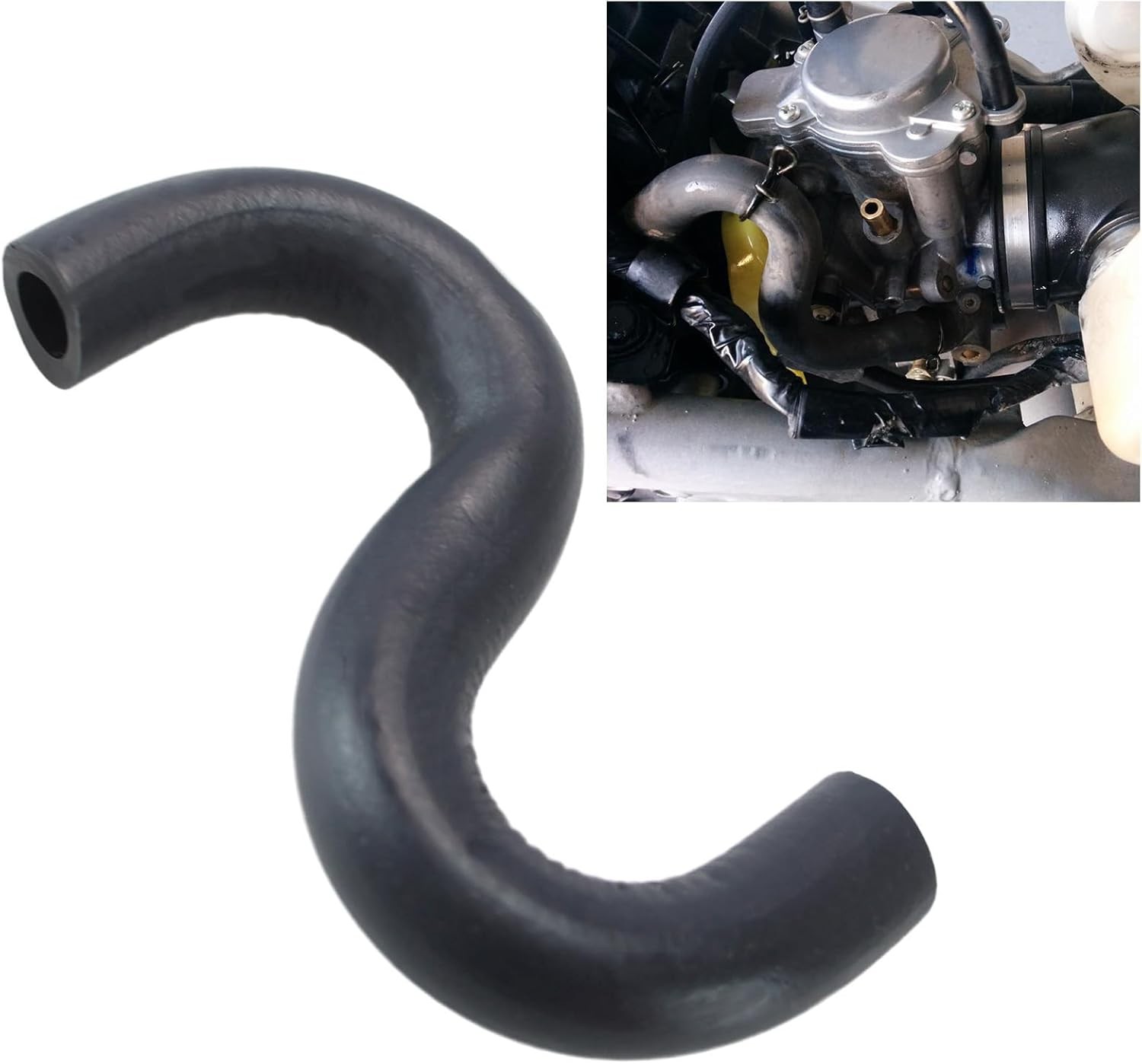 S-Shaped Fuel Tube Replacement | Gas Tank Fuel Line Hose Compatible with 1987-19