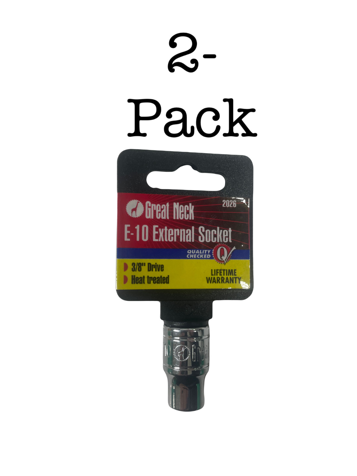 SOCKET TORX E12 3/8″ (2 PACK) 6 Point Drive External Shallow Socket