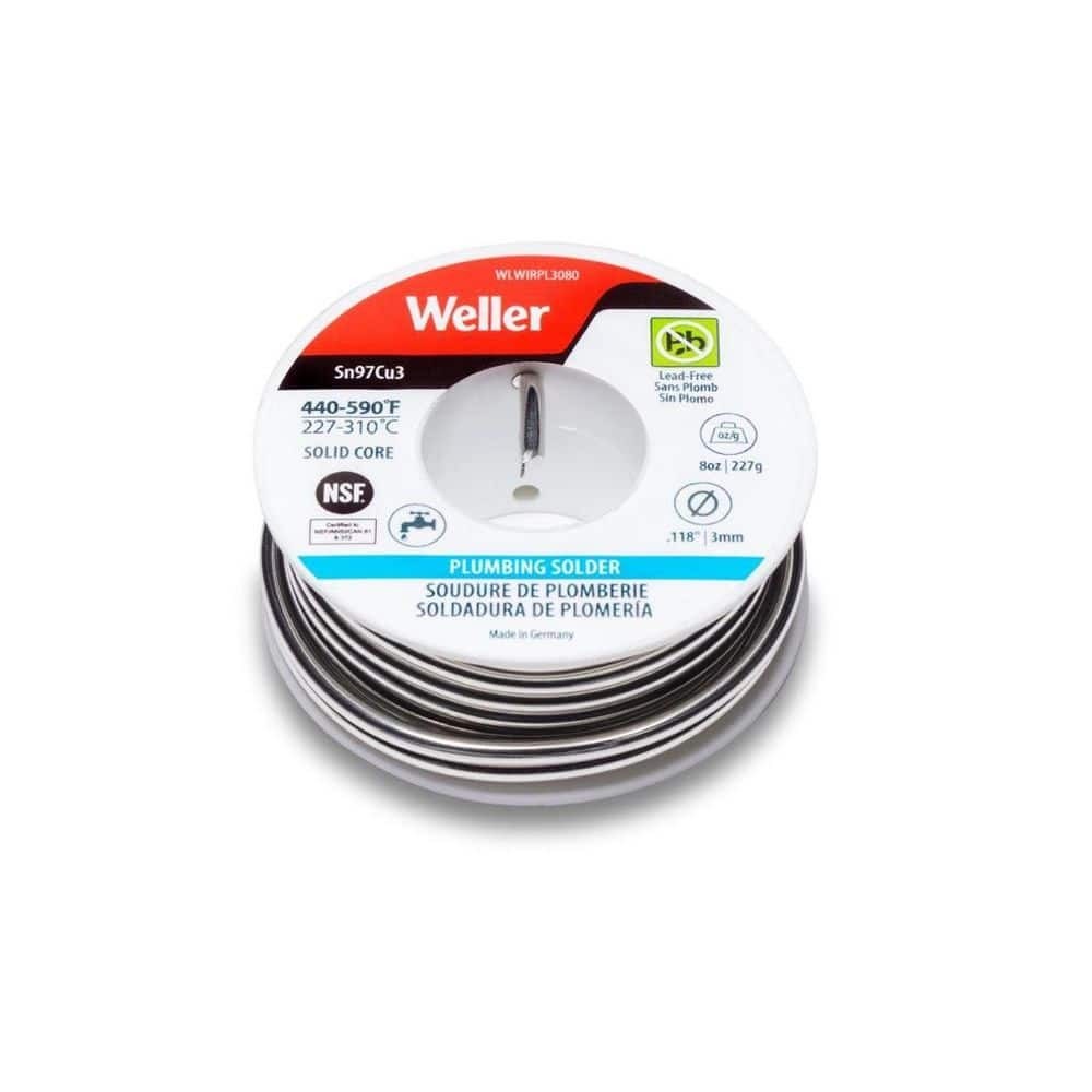 Weller Plumbing Solder Wire 3mm 227g for Drinking Water