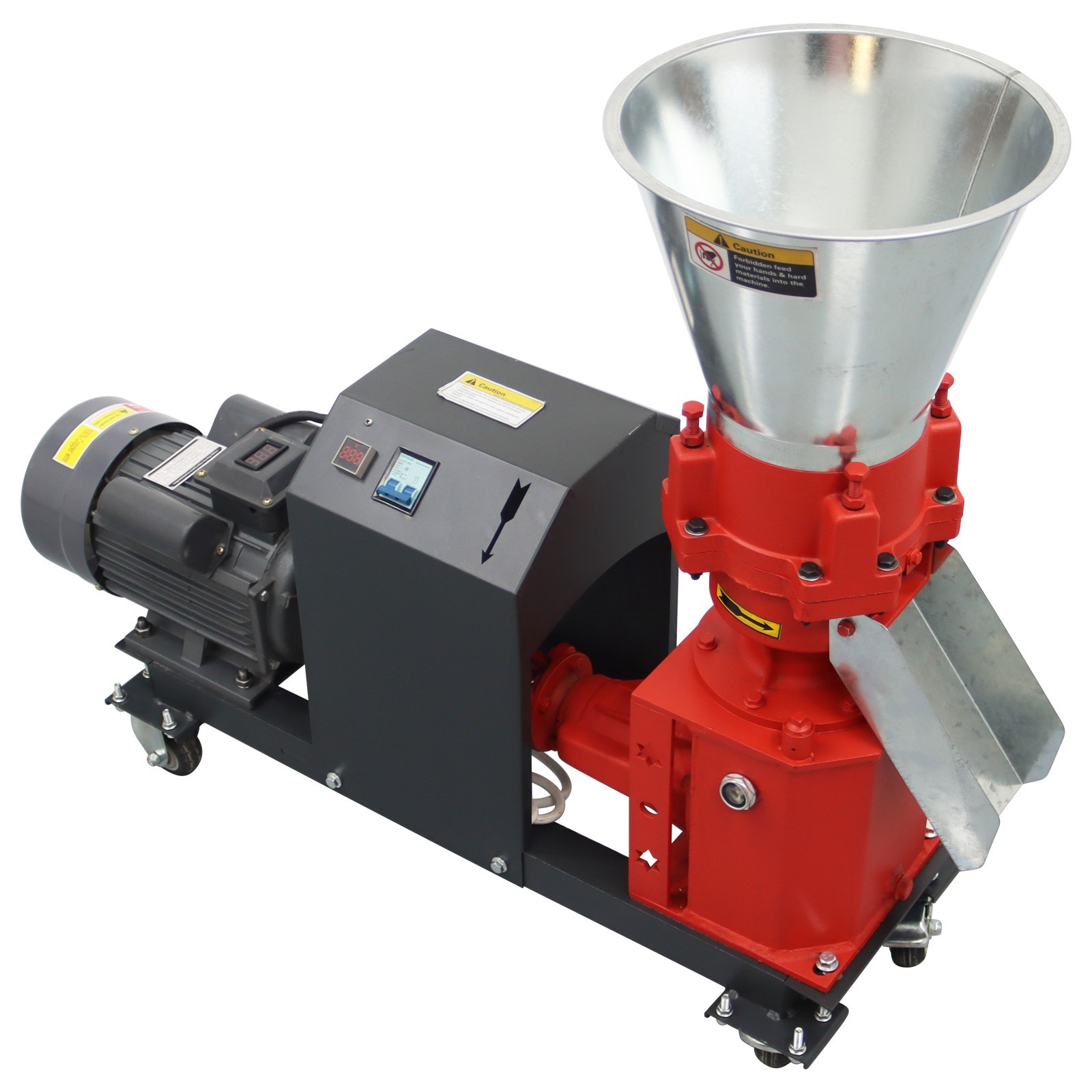 Feed Pellet Machine 3mm Feed Granulator Feed Pelletizer 4 Head Press Roller 220V