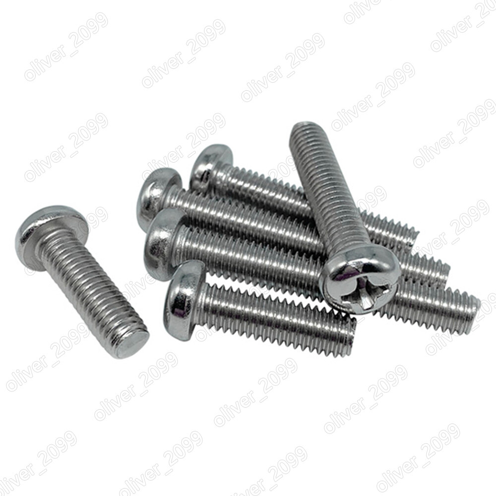 M2 M2.5 M3 M4 M5 M6 M8 304 Stainless Steel Phillips Cross Small Pan Head Screws