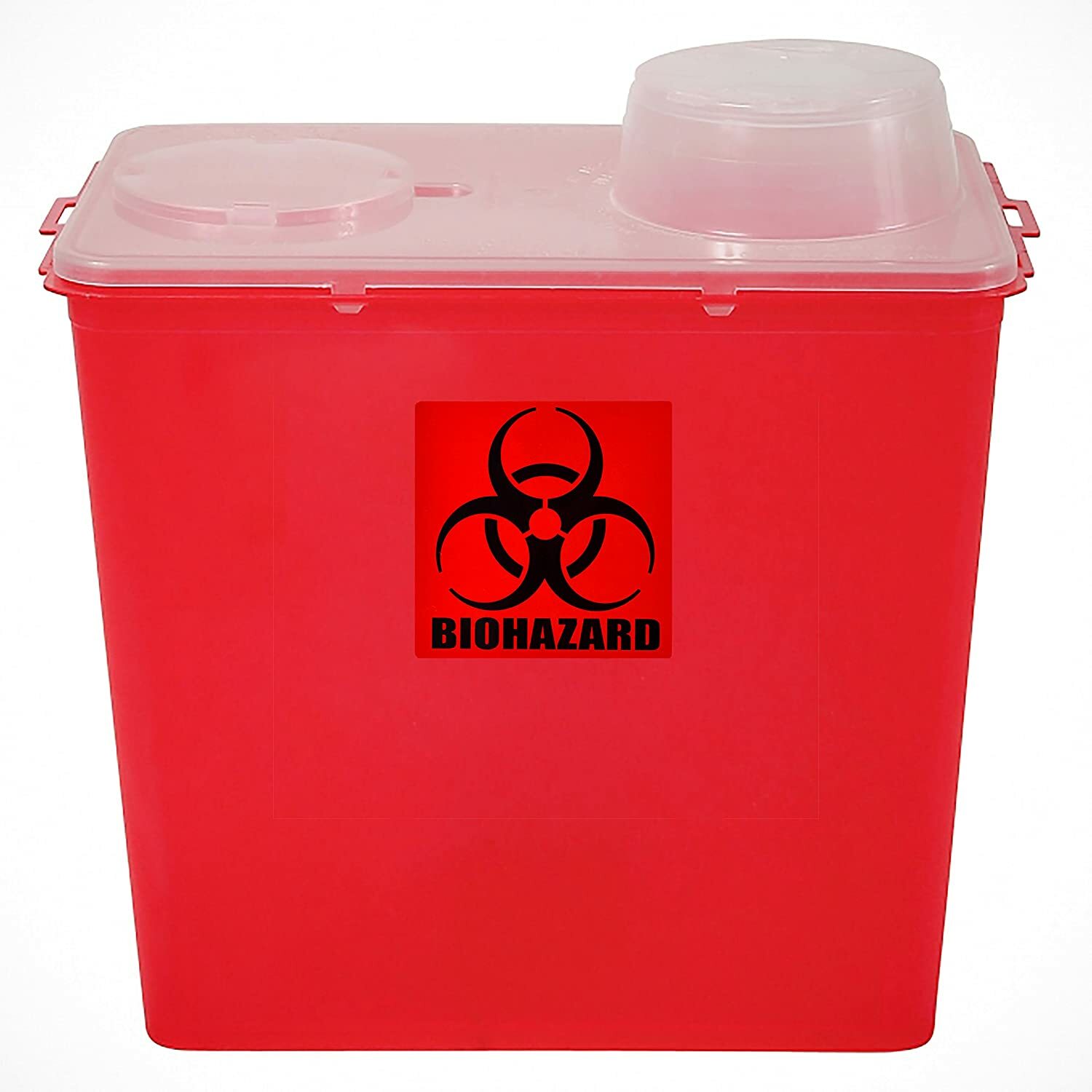 Lot 4″ x 4″ BIOHAZARD Warning Decal Sticker Medical Safety 250 Labels /Roll