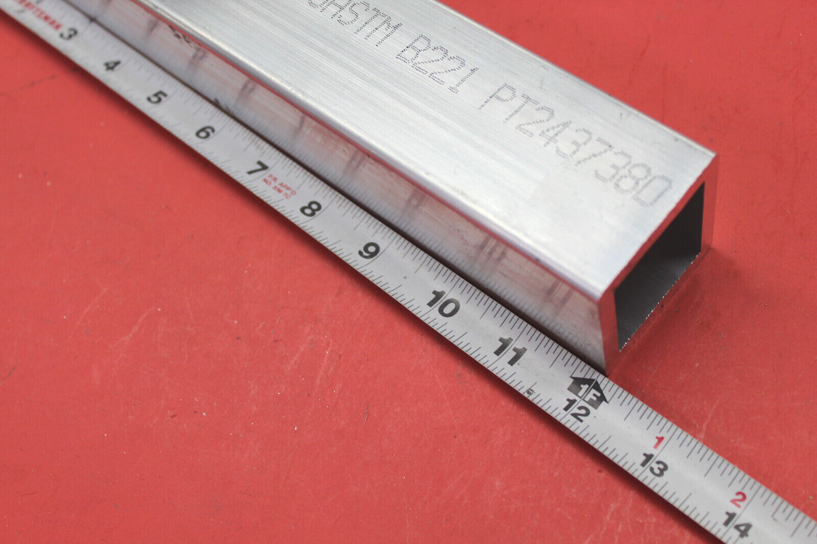 2″x 2″x 1/4″ Wall ALUMINUM SQUARE TUBE 12″ Long 6061 T6 WITH RADIUS EDGE New