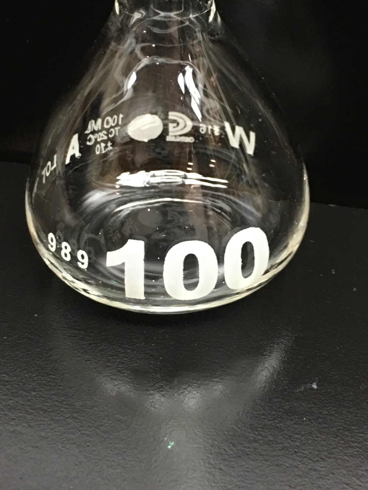 ChemGlass Cat No CG-8578-100 Class A Volumetric Flask 100mL