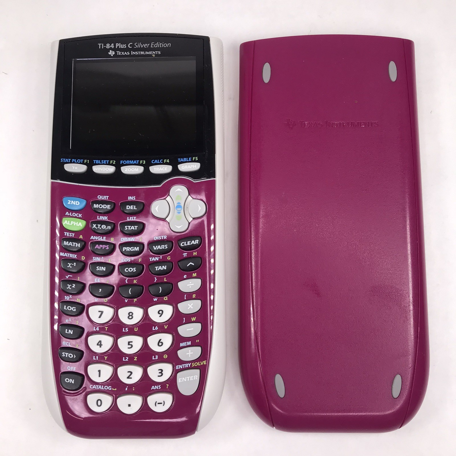 Texas Instruments TI-84 Plus C Silver Edition Graphing Calculator Pink