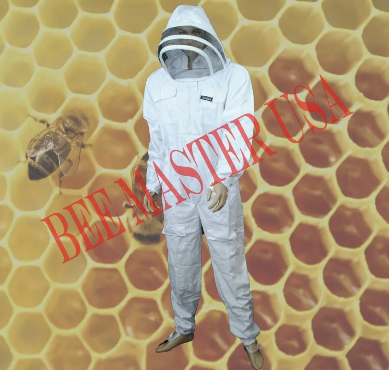 Pro’s Choice Best Beekeeping Full SUIT With GLOVES Size, L 100% Cotton Thread(R)