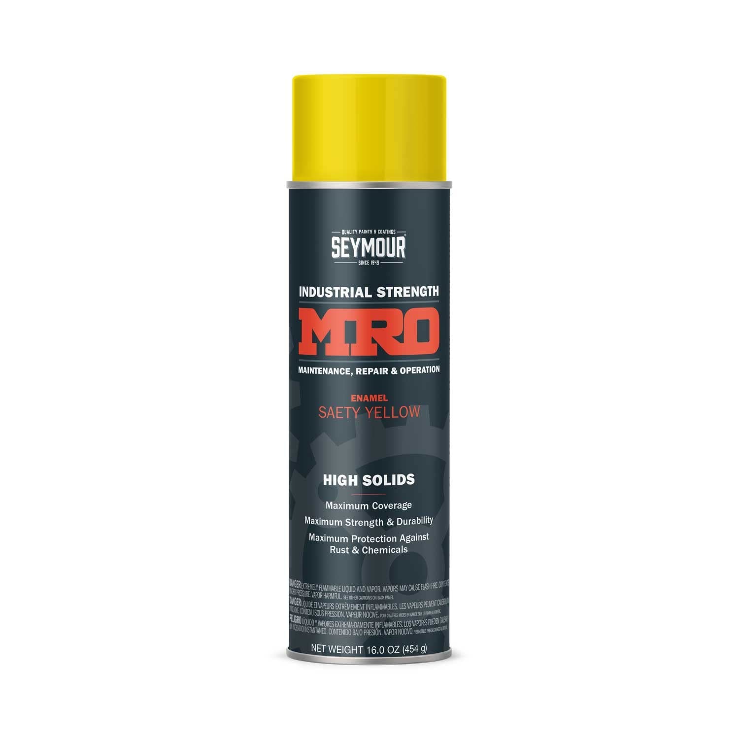 SEYMOUR 620-1419 Industrial MRO High 16 Ounce (Pack of 1), Safety Yellow