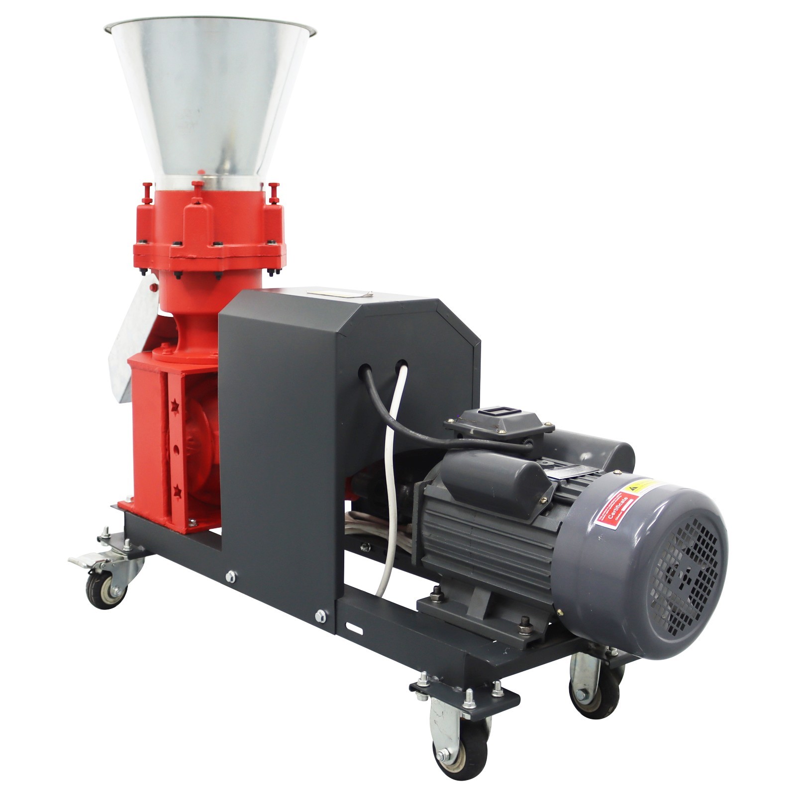 Feed Pellet Machine 3mm Feed Granulator Feed Pelletizer 4 Head Press Roller 220V