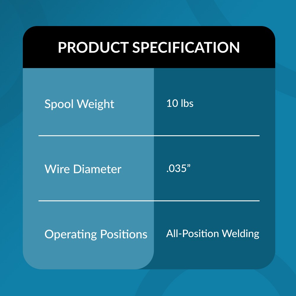 (2 x 10-Lb Spools) ER70S-6 .035″ (0.9 mm) Mild Steel MIG Welding Wire
