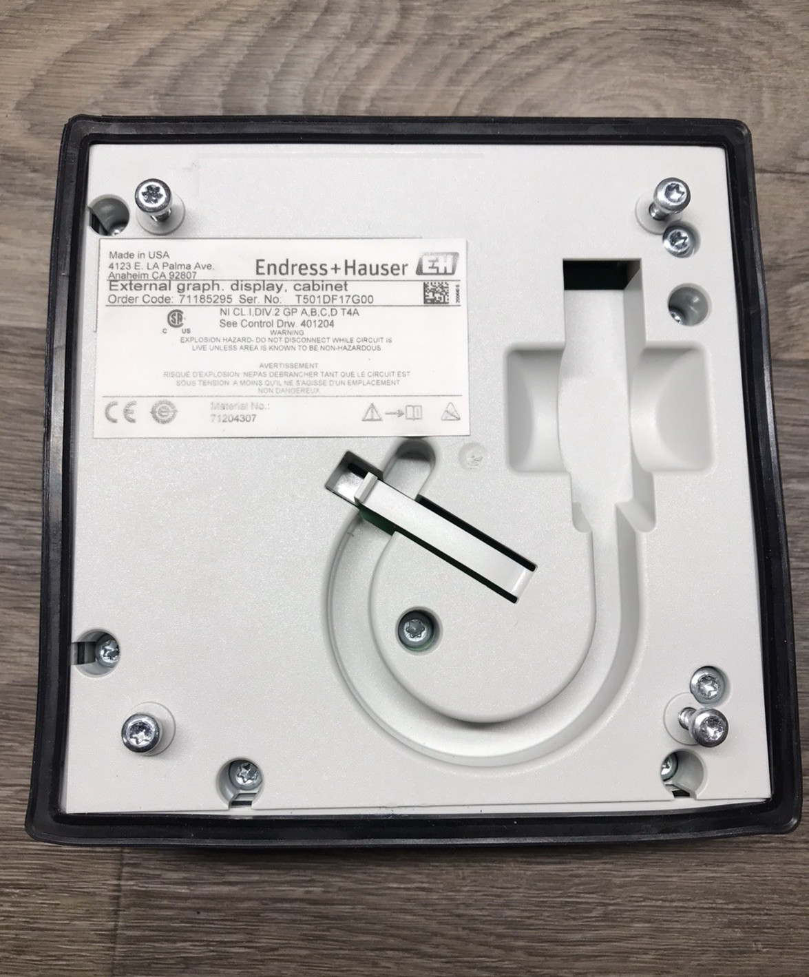 Endress+Hauser 71185295 Liquiline External Graphic Display Module Dark Grey