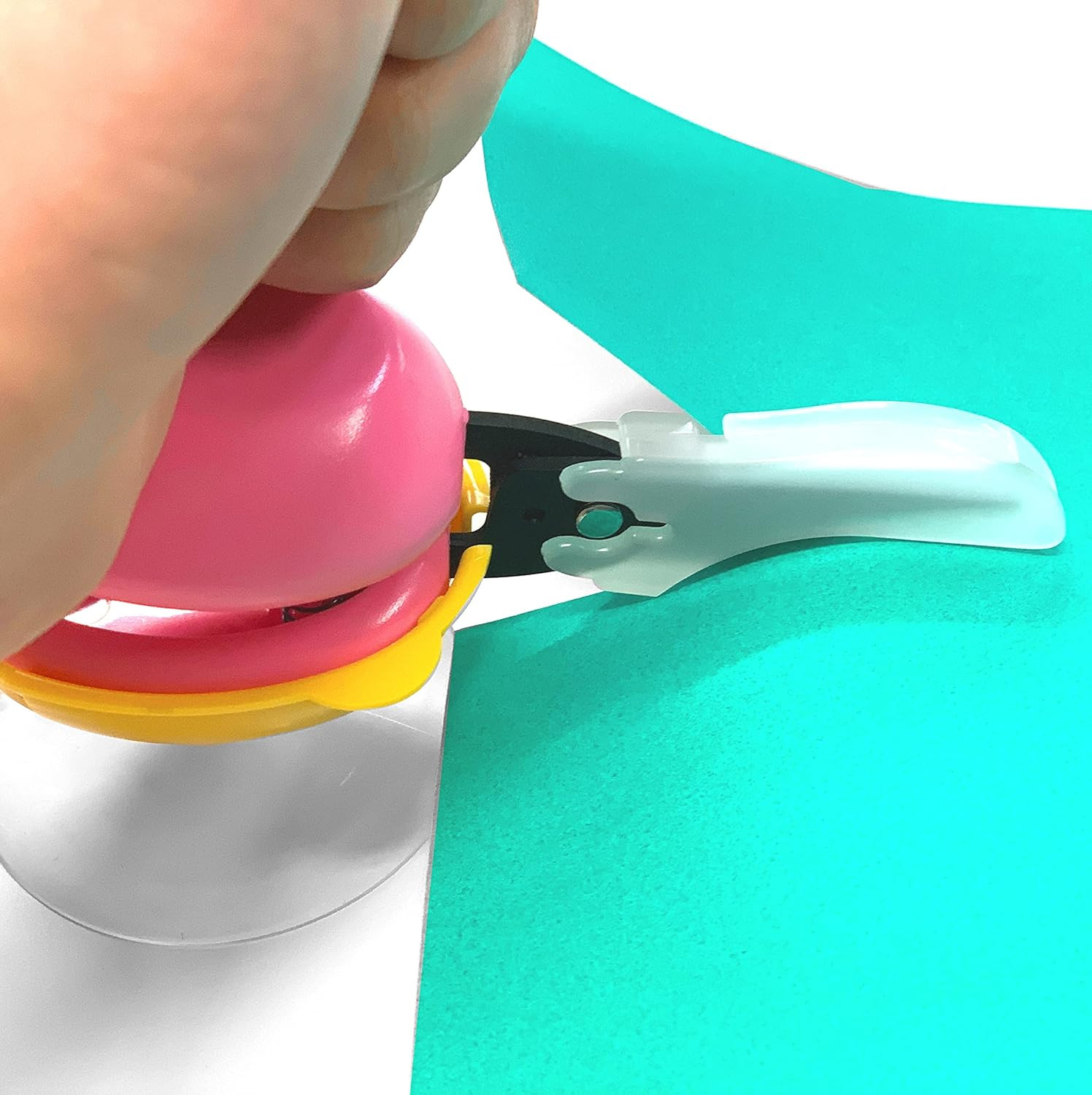 Adaptive Tabletop Scissors for Special Needs – Safe, Ambidextrous, Blue