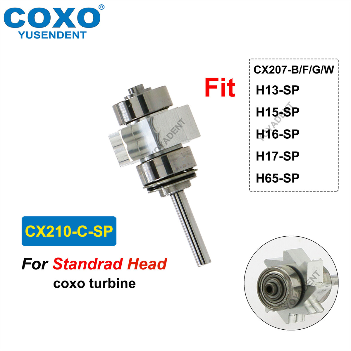 US COXO Dental Handpiece Fiber Optic High Speed Turbine LED Coupler For KAVO NSK