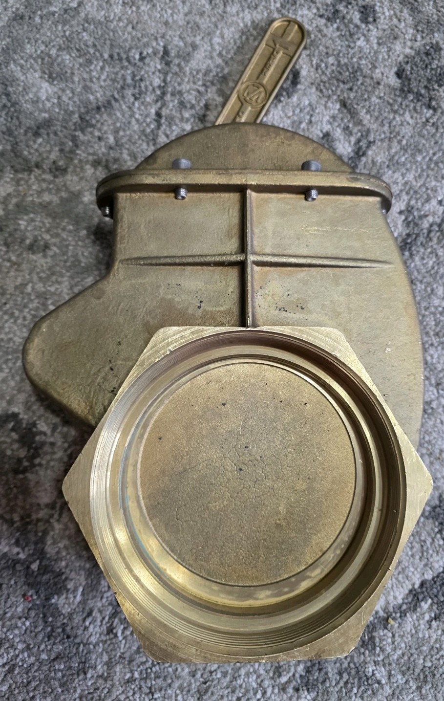 6″ MZ Brass Lever Valve (Flange x NPT)Quality Made ITALY